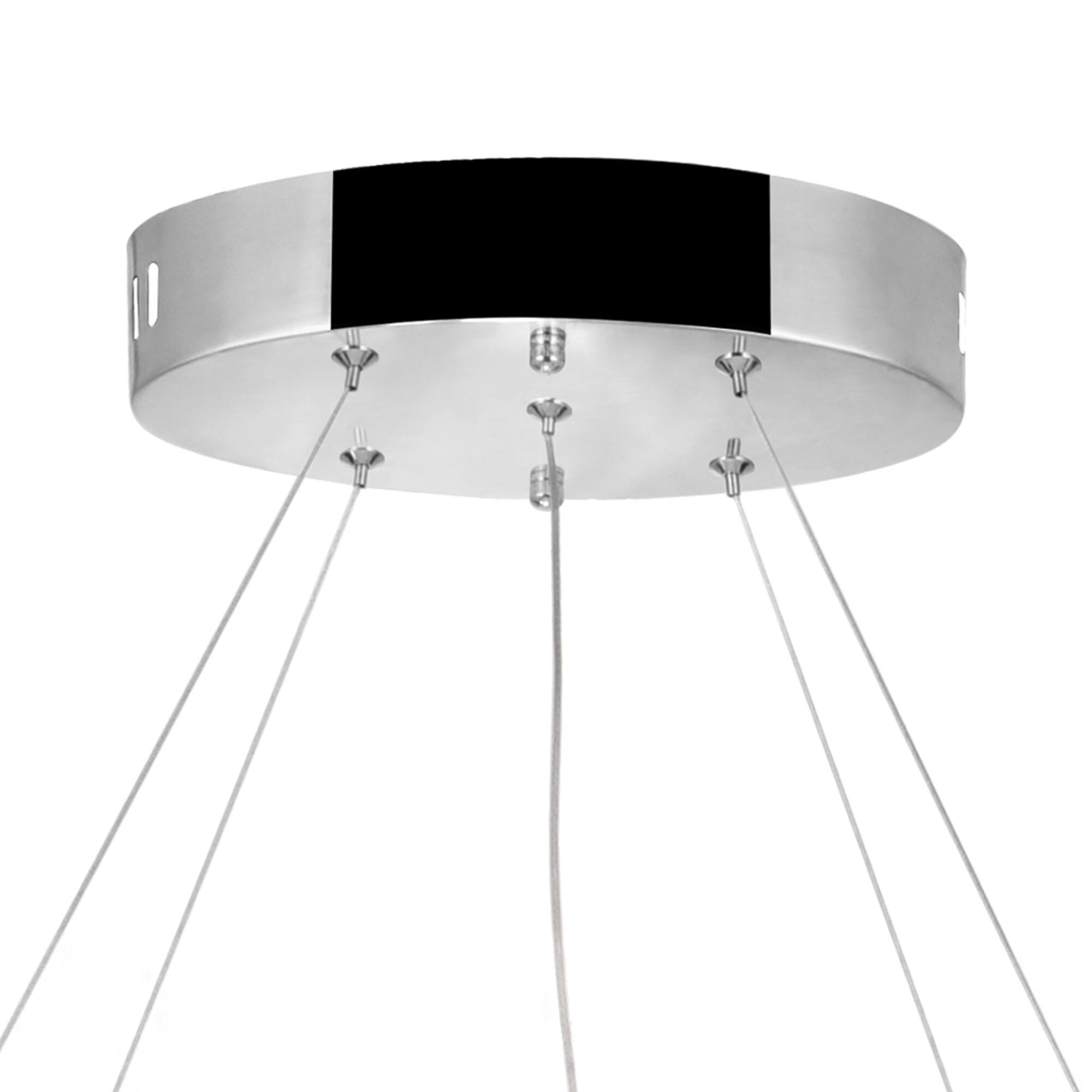 Alt View 1. CWI Lighting - Glace LED Chandelier With Chrome Finish - Chrome.