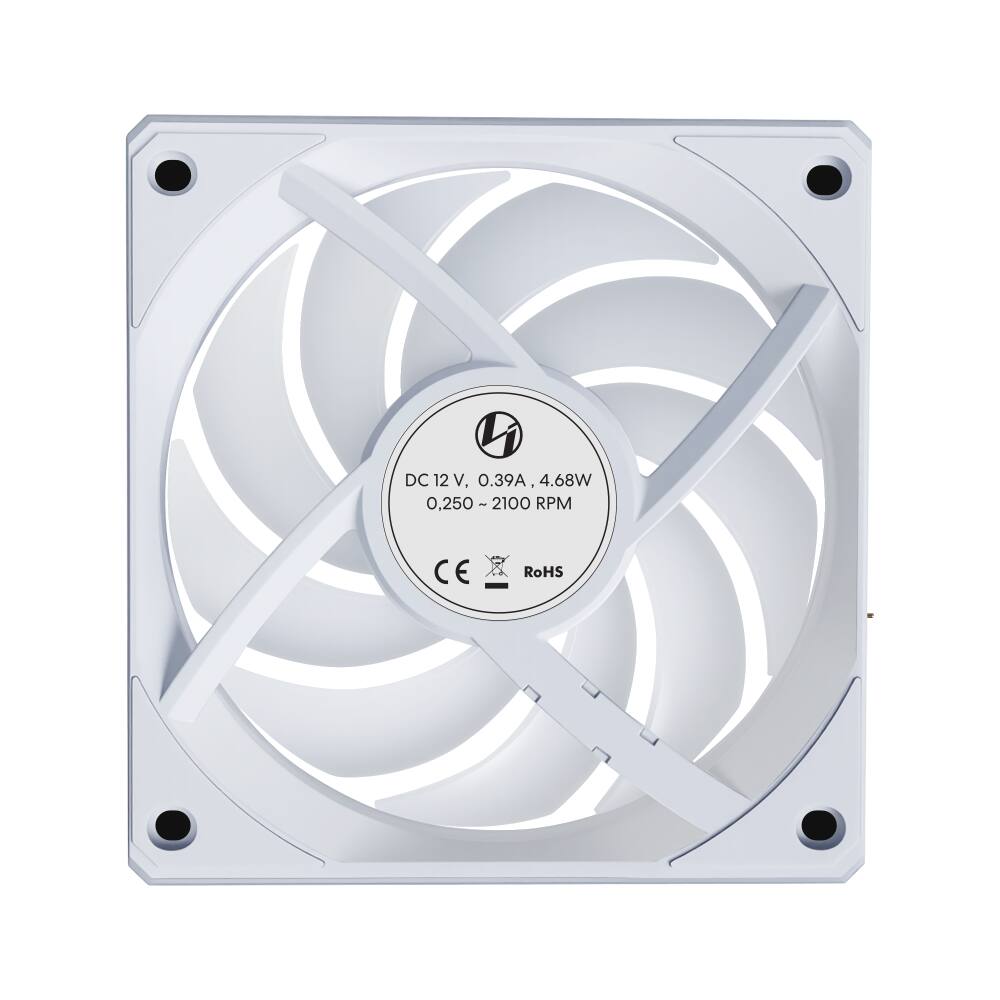 DC 12V, 12 V. 0.39A 4.68W 0.250-2100 2100 RPM CE RoHS