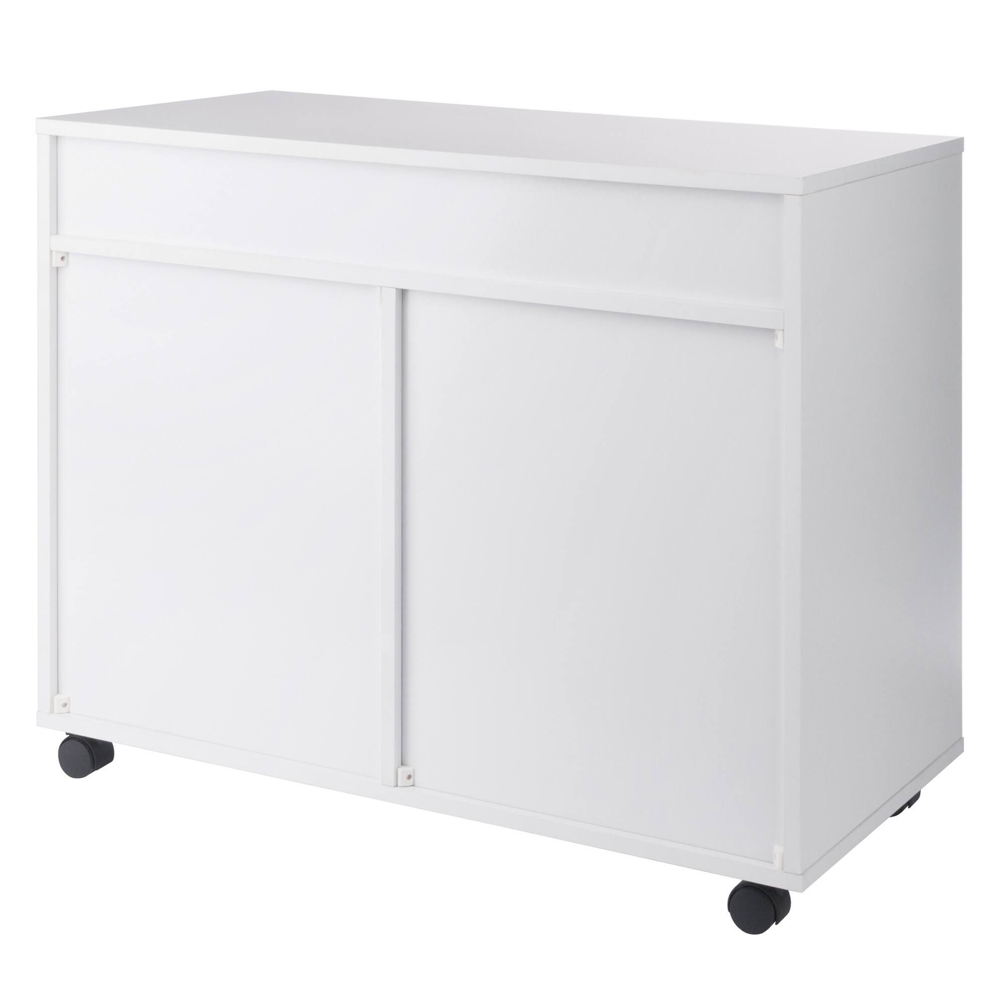 Alt View 6. Winsome Wood - Halifax 5-Drawer Mulit-Storage Mobile Cabinet - White.