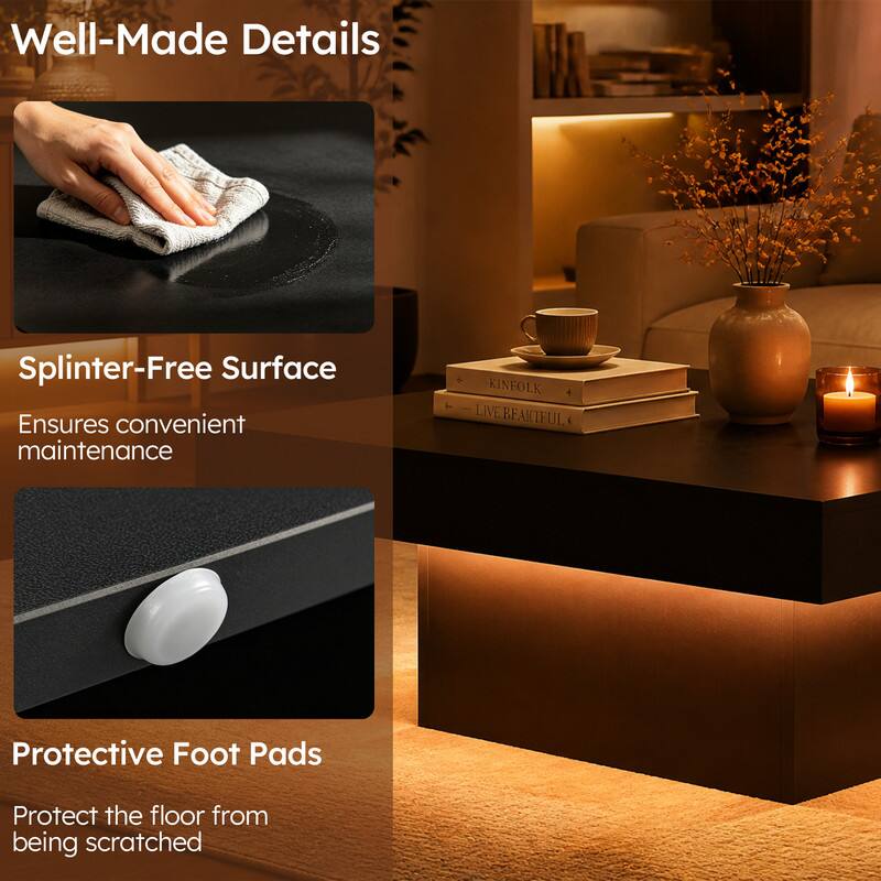 Well-Made Details

Splinter-Free Surface
Ensures convenient maintenance

Protective Foot Pads
Protect the floor from being scratched