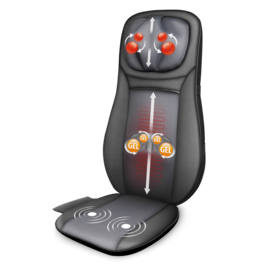 Snailax - shiatsu Neck & Back Massager with Heat, Full Back Kneading Shiatsu and Rolling Massage - Gray