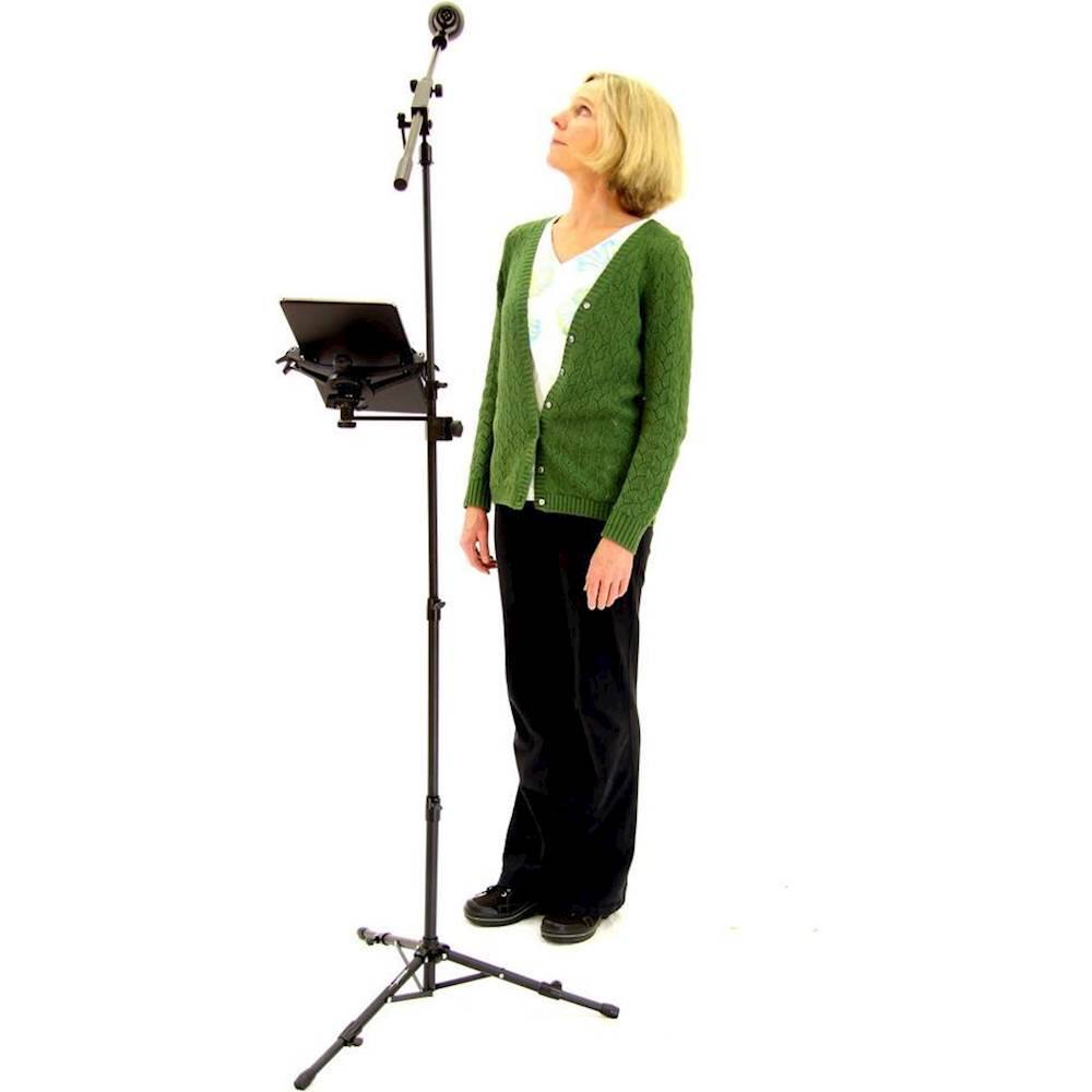 Alt View 14. AirTurn - goSTAND Portable Microphone and Tablet Stand - Black.