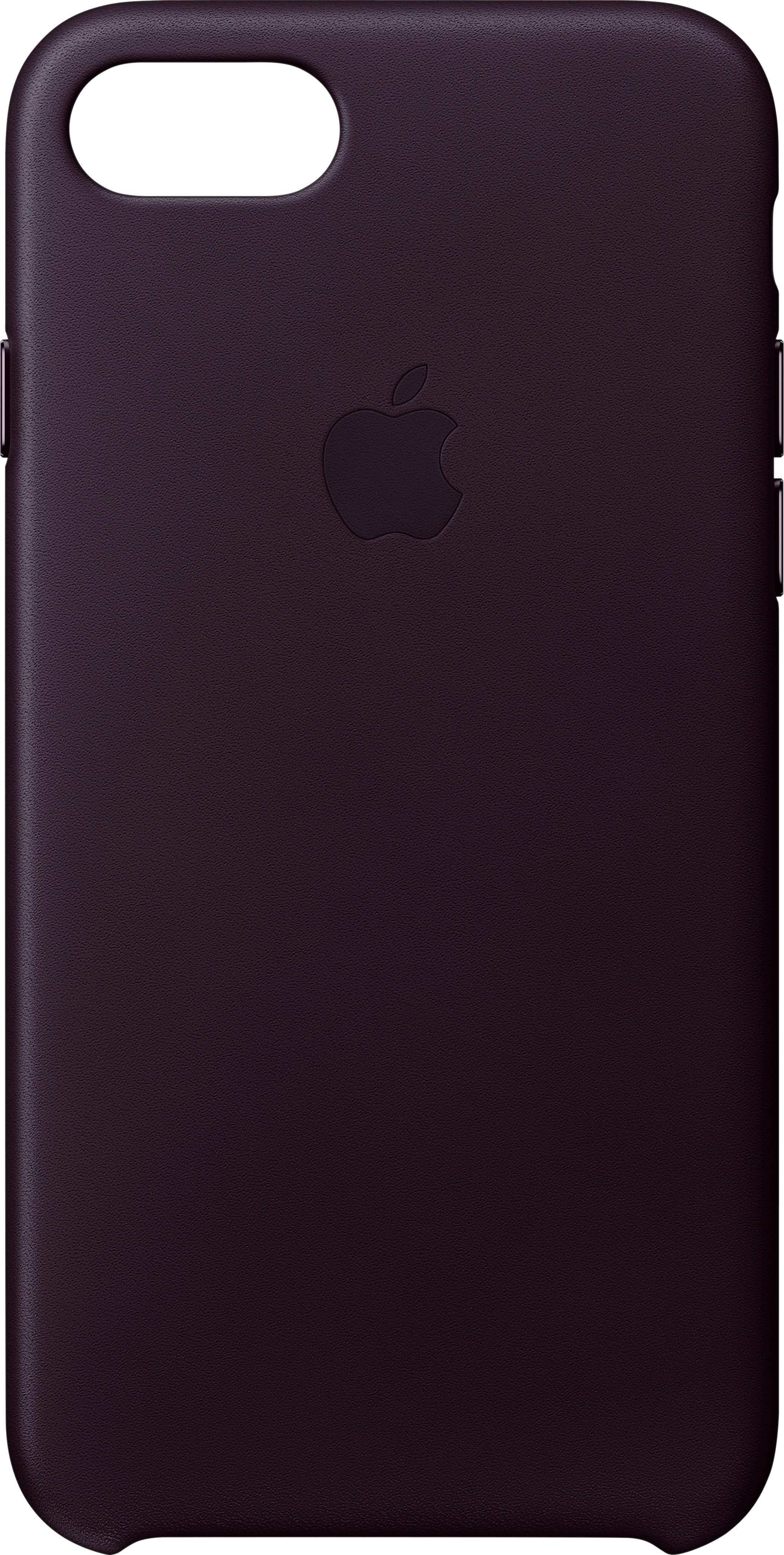 Apple iPhone® 8/7 Leather Case Dark Aubergine  - Best Buy