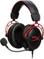 Front Zoom. HyperX - Cloud Alpha Wired Stereo Gaming Headset for PC, Xbox X|S, Xbox One, PS5, PS4, Nintendo Switch, and Mobile - Red/black.
