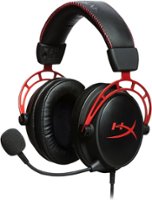 HyperX - Cloud Alpha Wired Gaming Headset for PC, Xbox X|S, Xbox One, PS5, PS4, Nintendo Switch, and Mobile - Black/Red - Front_Zoom