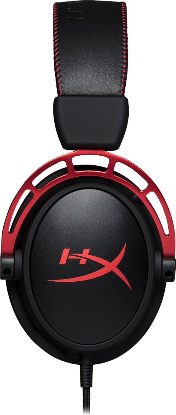  HyperX Cloud Alpha Wireless Gaming Headset for PC with DTS  Headphone:X Spatial Audio, Noise-Canceling Mic, Dual Chamber Drivers,  Durable Aluminum Frame - 300-Hour Life, Red (Renewed) : Video Games