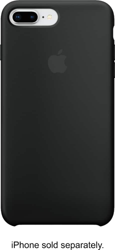 apple - iphone 8 plus/7 plus silicone case - black apple - iphone 8 plus/7 plus silicone case - black