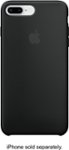 Front Zoom. Apple - iPhone® 8 Plus/7 Plus Silicone Case - Black.