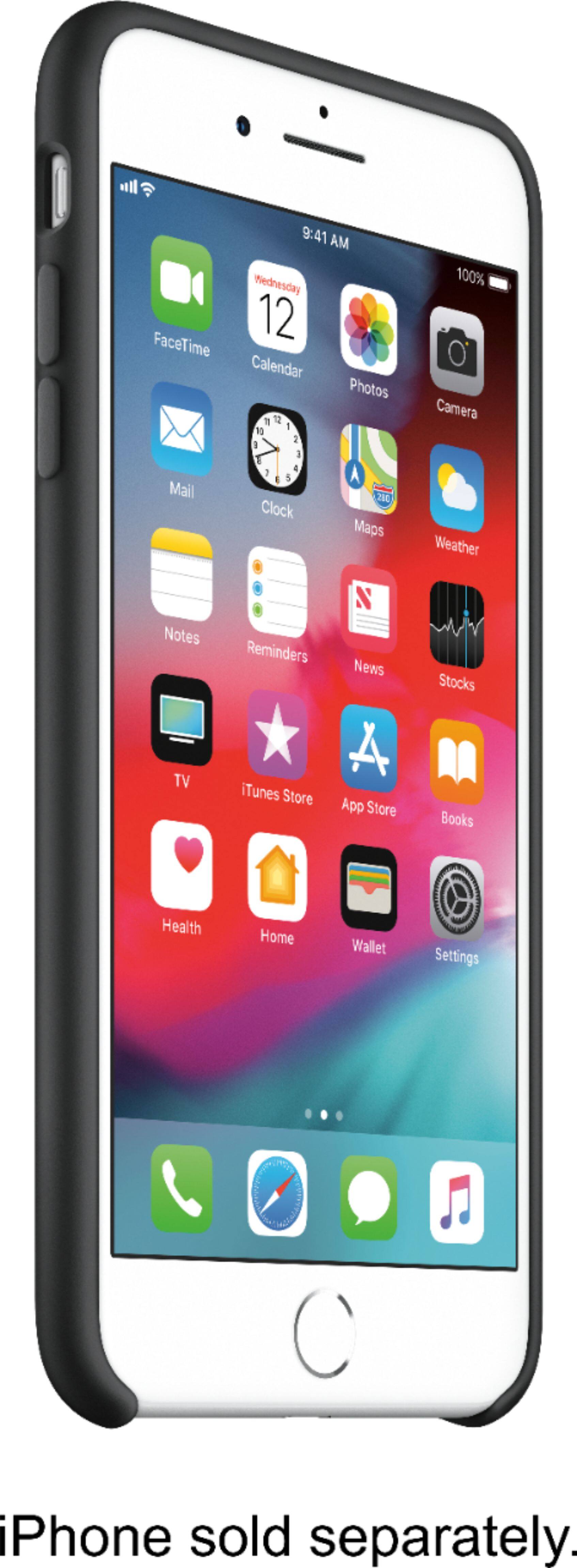 Alt View 12. Apple - iPhone® 8 Plus/7 Plus Silicone Case - Black.