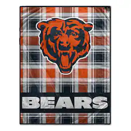 Pegasus - Chicago Bears 66" x 95" Oversized Plaid FAN-mily Ultra Cozy Blanket - Multicolor