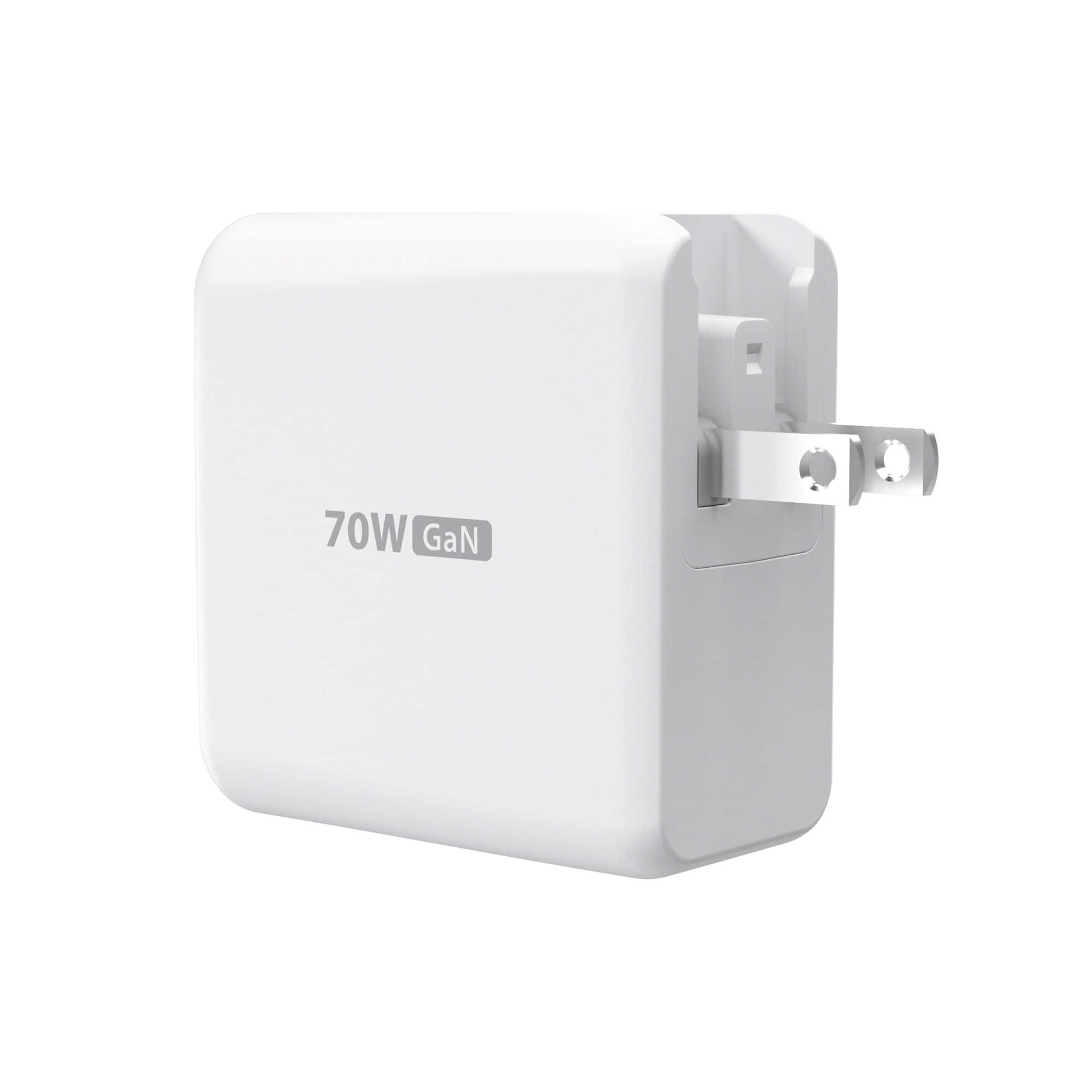 The text on the image reads "70W GaN," which is a description of the device's power output.