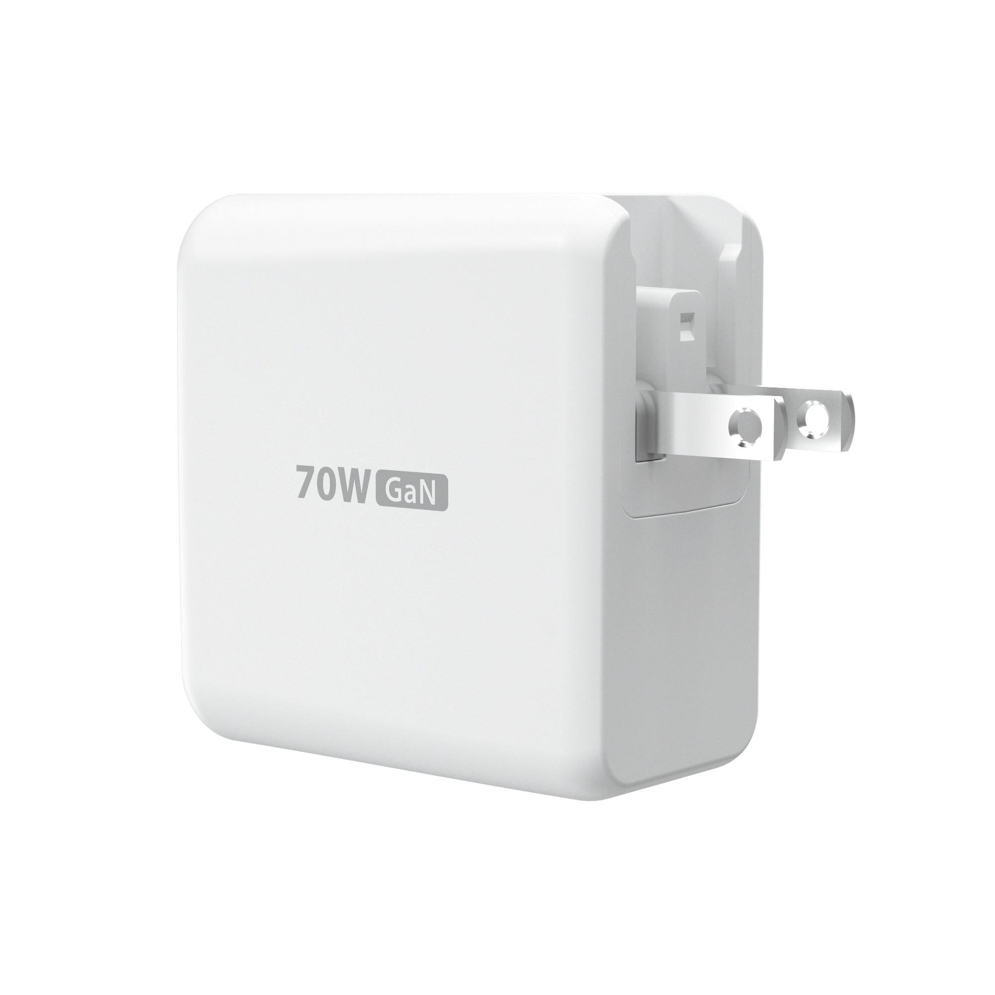 The text on the image reads "70W GaN," which is a description of the device's power output.