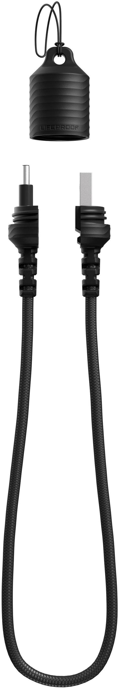 Front. LifeProof - LifeActiv USB Type C-to-USB Type A Cable - Black.