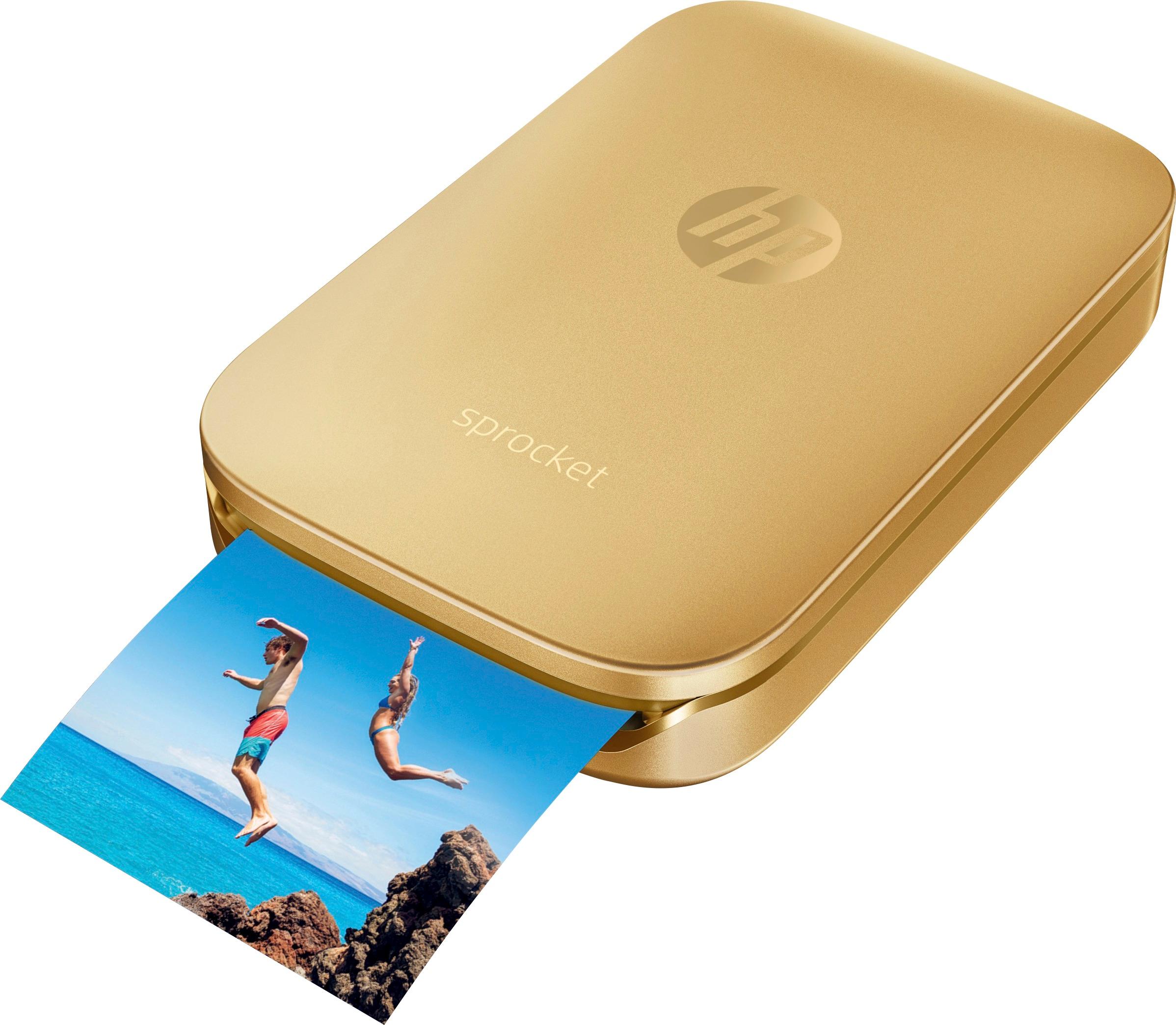BRAND NEW! HP Sprocket Portable Photo Printer Gold (Z3Z94A) First Edition