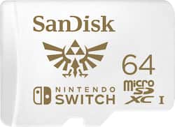 SANDISK 64GB microSDXC UHS I Memory Card for Nintendo Switch SANDISK 64GB microSDXC UHS I Memory Card for Nintendo Switch