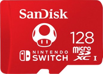 SanDisk - 128GB microSDXC UHS-I Memory Card for Nintendo Switch - Front_Zoom