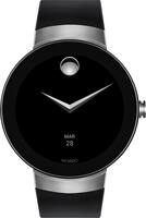 Movado - Connect Smartwatch 46.5mm Stainless Steel - Stainless steel Black - Front_Zoom