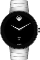 Movado - Connect Smartwatch 46.5mm Stainless Steel - Stainless steel - Front_Zoom