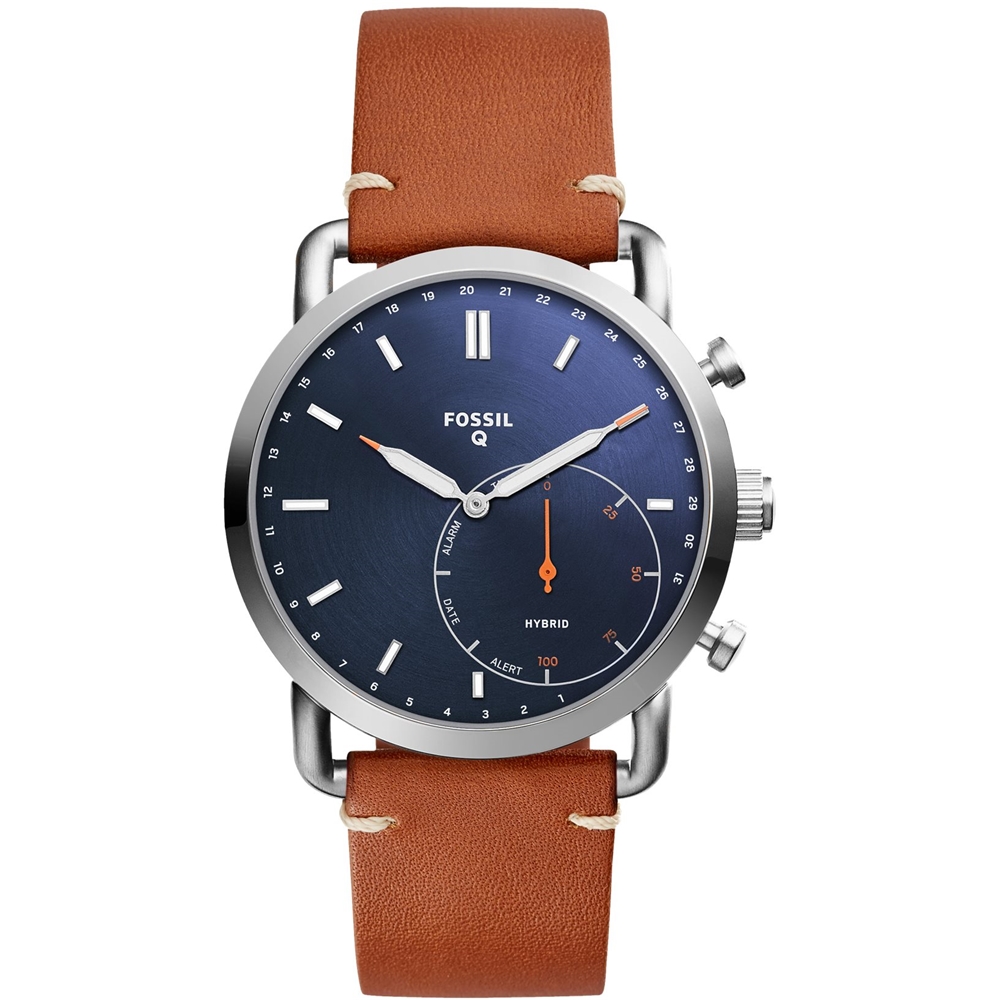 hø Lao sikring Best Buy: Fossil Q Commuter Hybrid Smartwatch 42mm Stainless Steel Silver  FTW1151