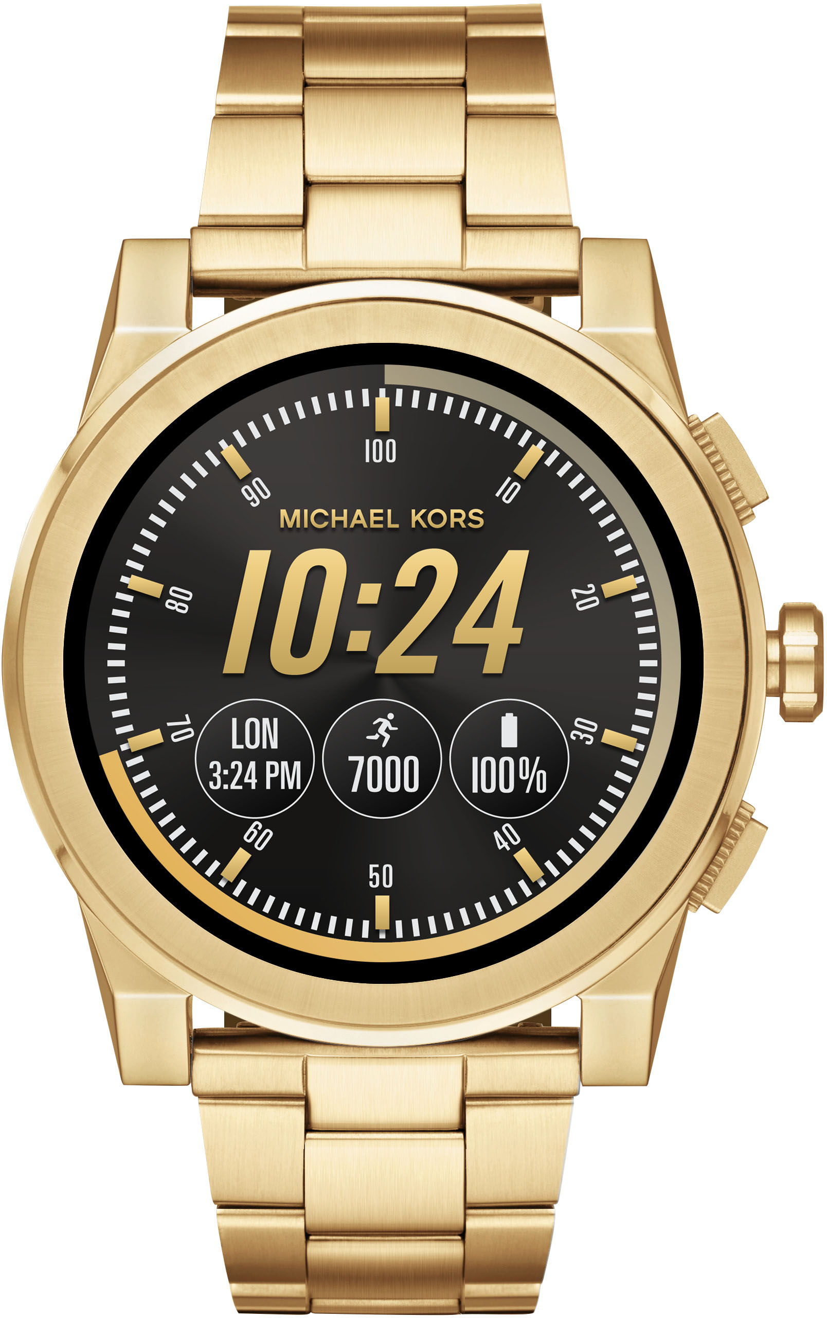 Best Buy: Michael Kors Grayson Smartwatch 47mm Stainless Steel Gold MKT5026