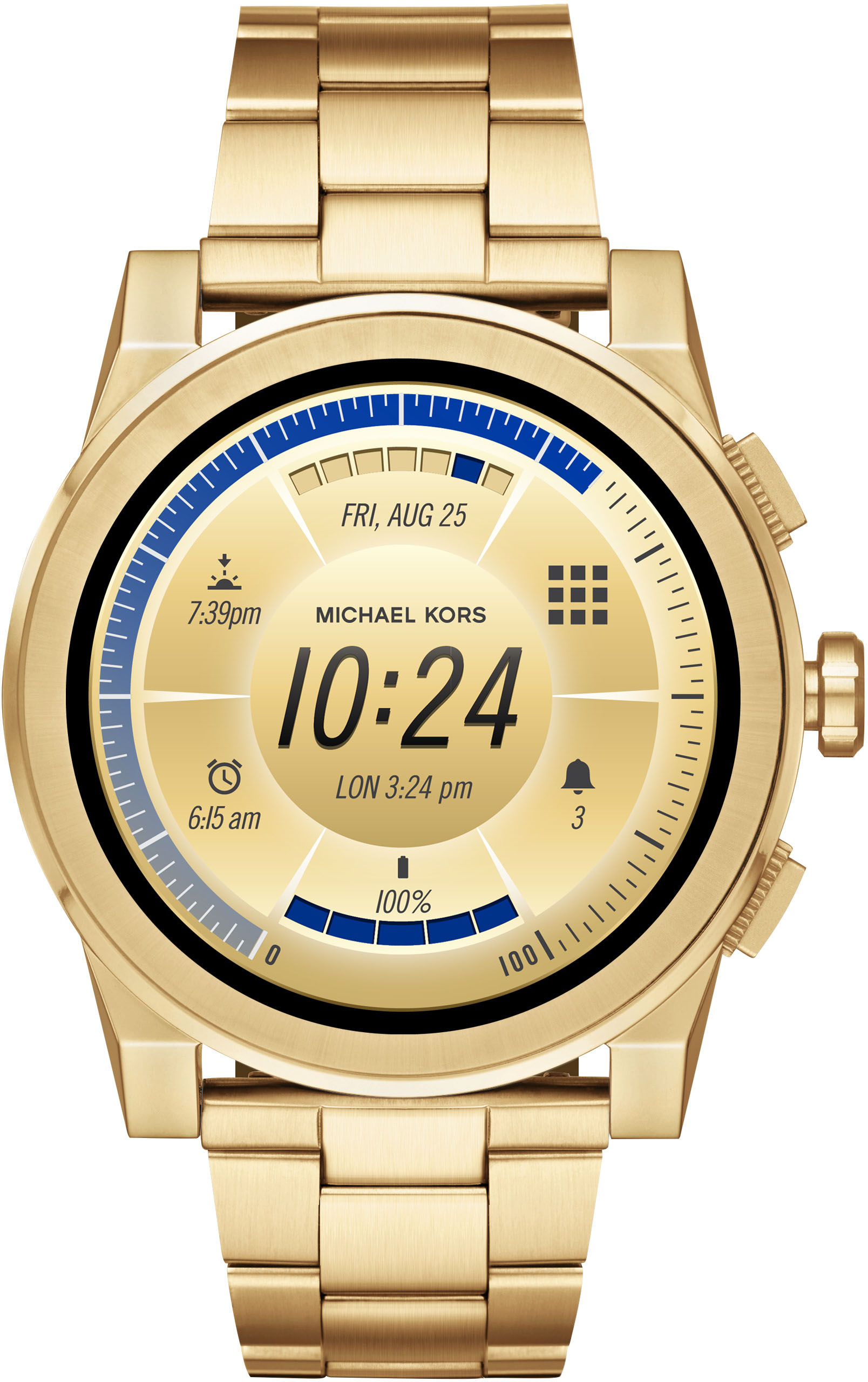 Best Buy: Michael Kors Grayson Smartwatch 47mm Stainless Steel Gold MKT5026