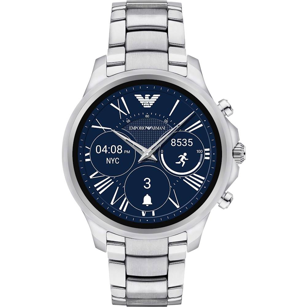 Best Buy: Emporio Armani Connected 46mm Stainless Steel Silver ART5000