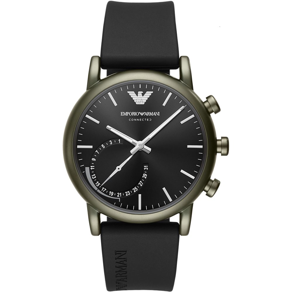 Best Buy: Emporio Armani Connected Hybrid Smartwatch 43mm Stainless ...