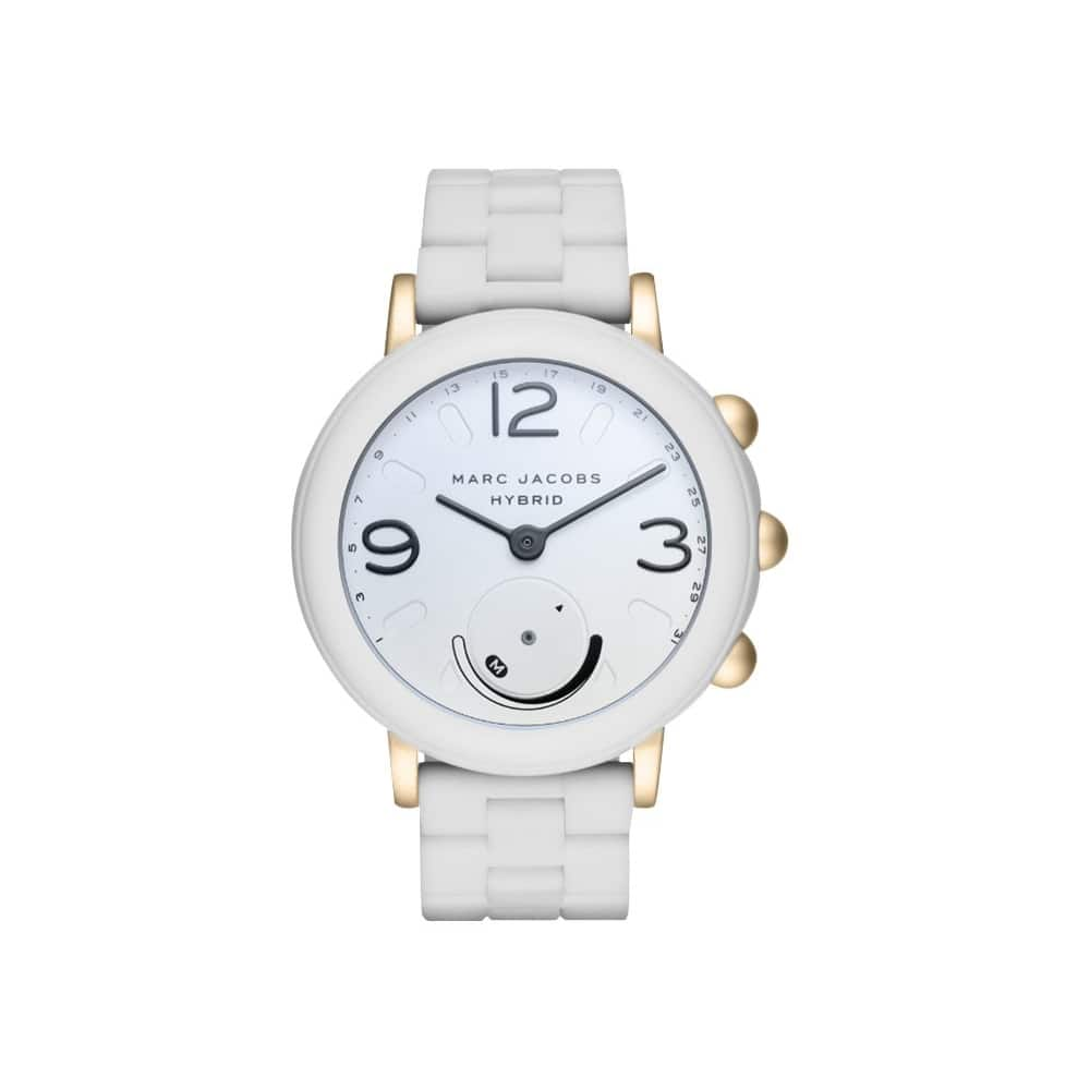 Best Buy: Marc Jacobs Riley Hybrid Smartwatch 44mm Aluminum Gold-tone ...