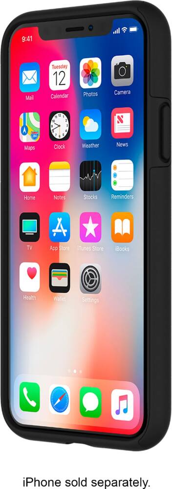 dualpro case for apple iphone x and xs - black