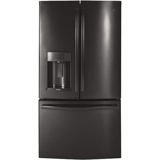 Ge Profile Series 27 8 Cu Ft French Door In Door Refrigerator Black Stainless Steel Pfd28kblts Best Buy