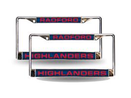 Rico Industries - Radford Highlanders Chrome Metal Laser Cut License Plate Frame - Set of 2 Frames - Multi