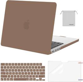 mosiso - Case for MacBook Pro 14 inch Case M5 M4 M3 M2 M1 2026-2021 A3427 A3426 A3434 A3112 A3185 A3401 A2918 A2992 A2779 A2442 - Caramel Brown