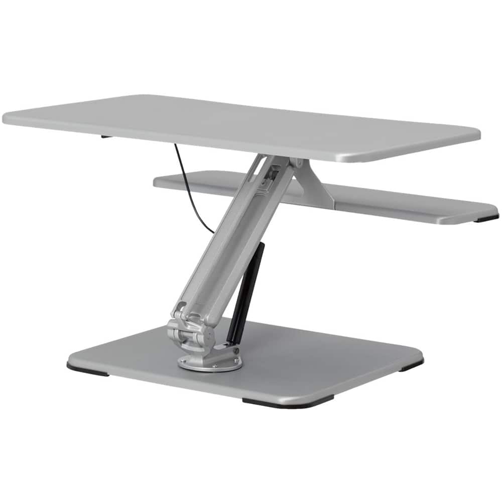 Front. Studio Designs - Standing Desk Converter - Silver.