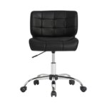 Front Zoom. Studio Designs - 5-Pointed Star Vinyl Office Chair - Black/chrome.