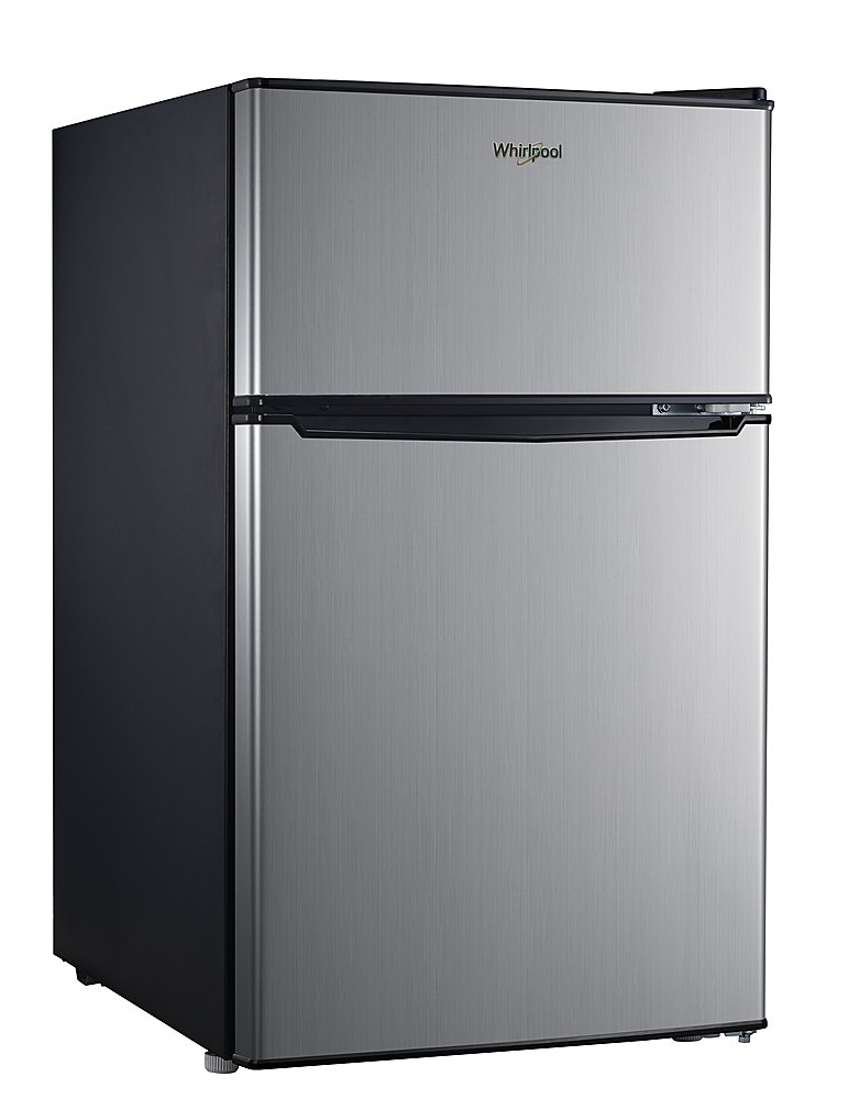 Stainless Steel 2-Door Refrigerator/Freezer New Whirlpool 3.1-Cu.-Ft 