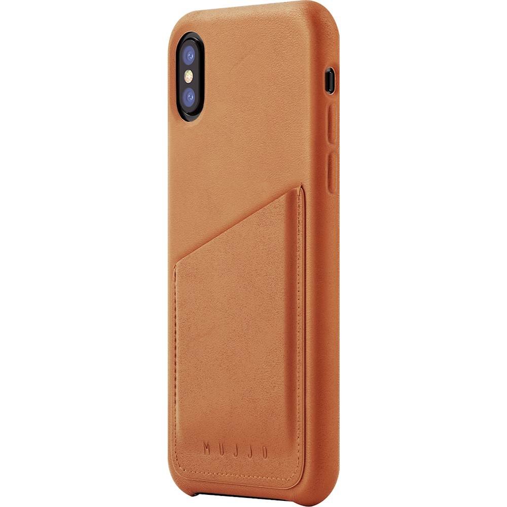 wallet case for apple iphone x and xs - tan