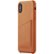 Front Zoom. Mujjo - Wallet Case for Apple® iPhone® X and XS - Tan.