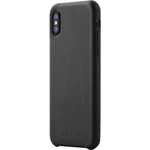 Front. Mujjo - Case for Apple® iPhone® X and XS - Black.