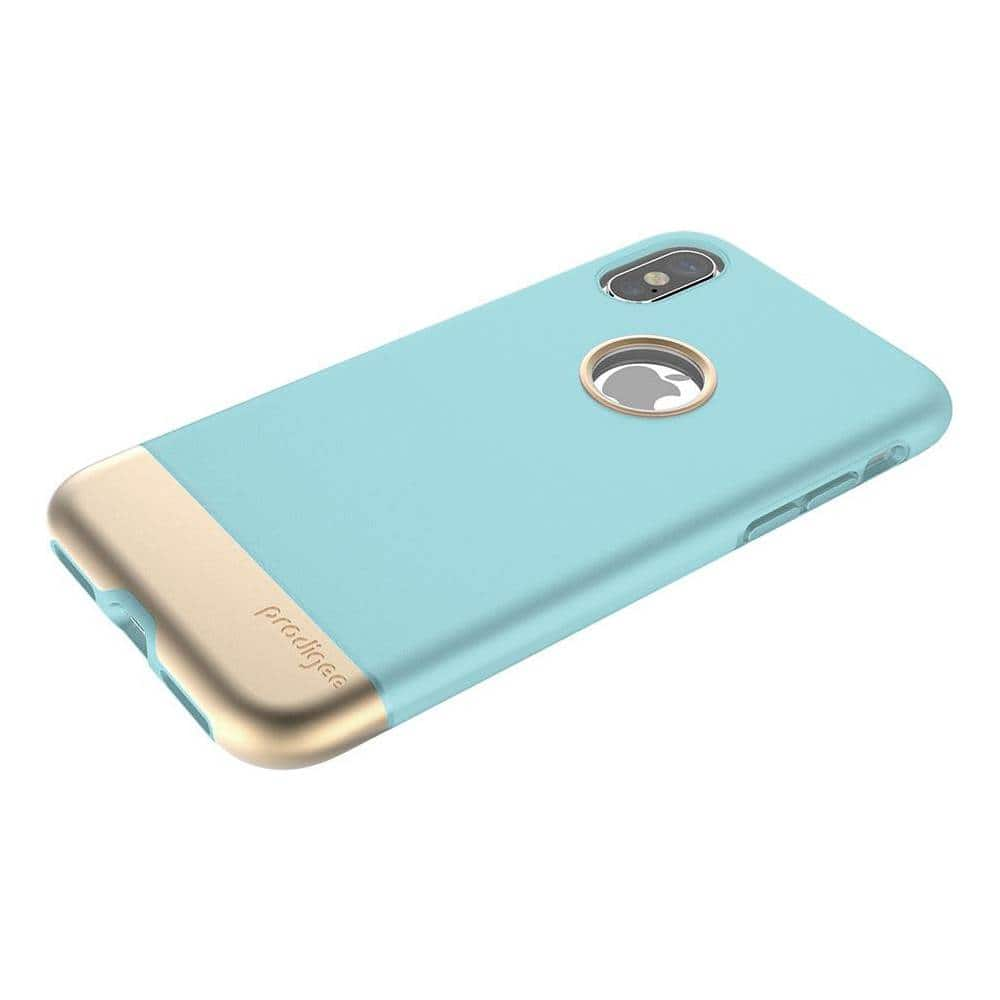 fit pro case for apple iphone x and xs - aqua/gold