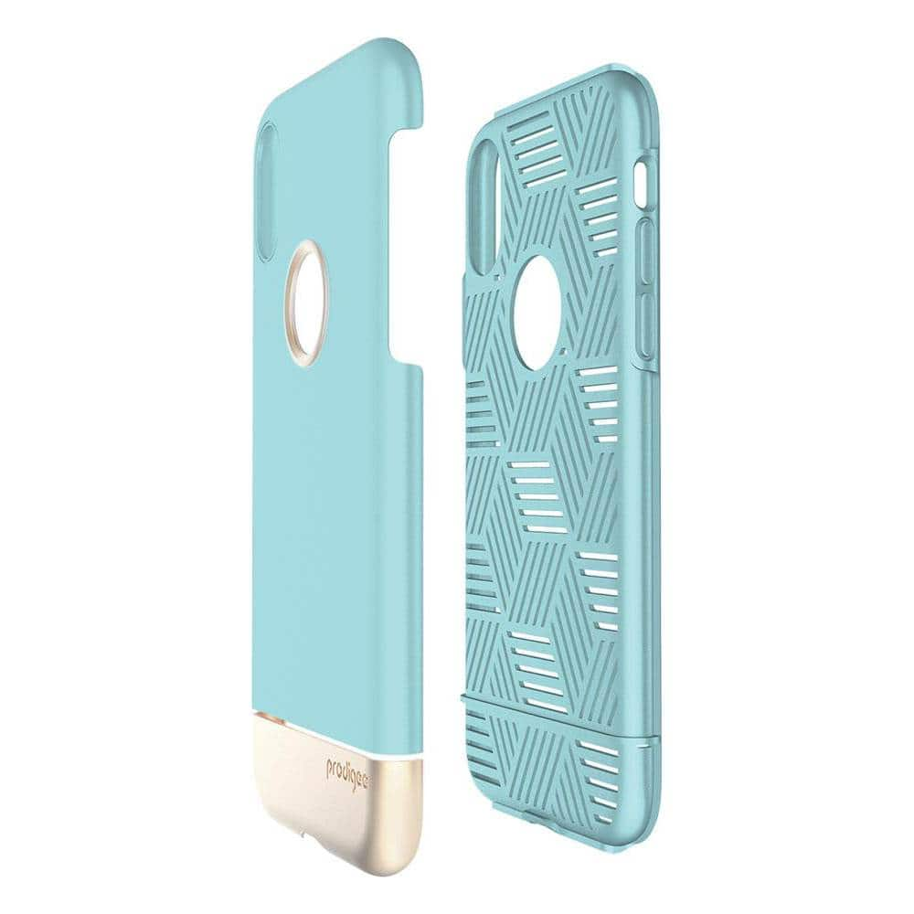 fit pro case for apple iphone x and xs - aqua/gold