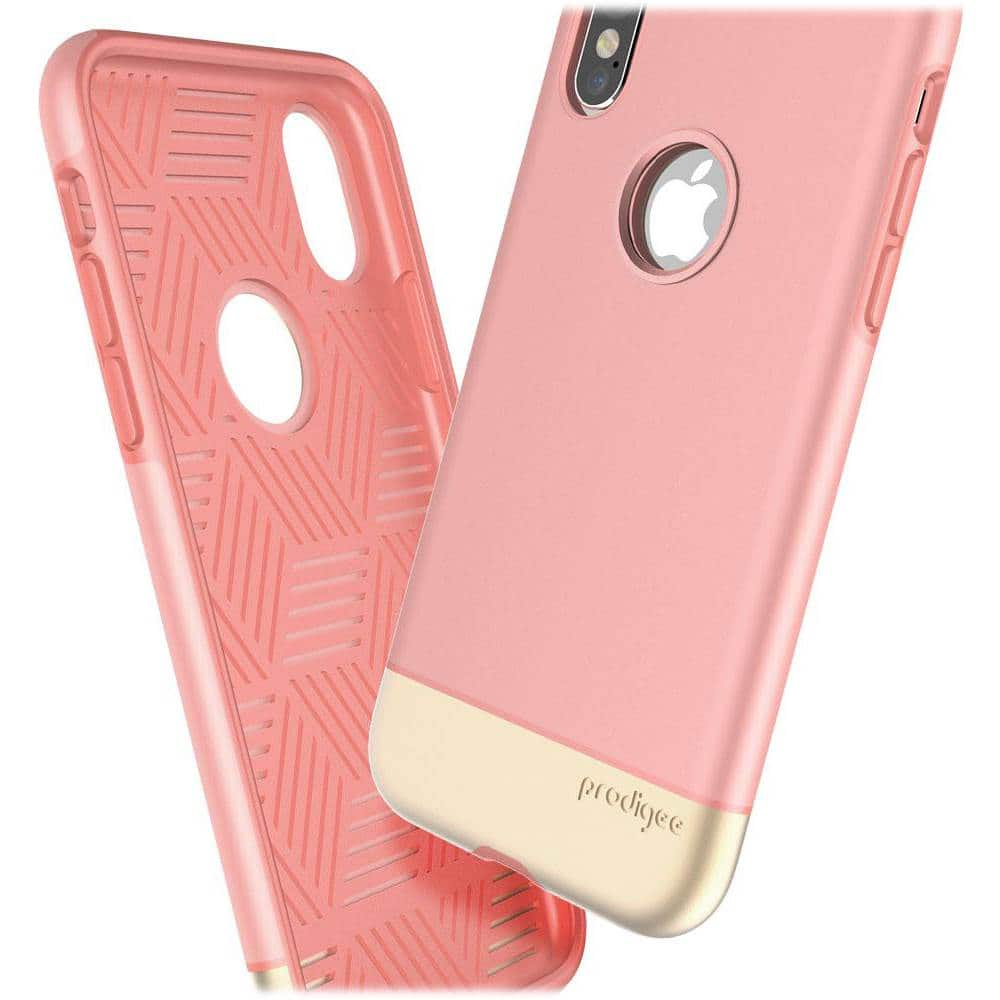 fit pro case for apple iphone x and xs - rose/gold