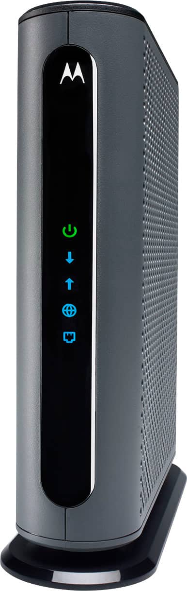 Front. Motorola - MB8600 32x8 DOCSIS 3.1 Cable Modem 1 GB Ethernet - Gray.