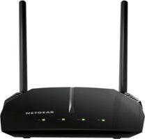 NETGEAR - AC1000 Dual-Band Wi-Fi 5 Router - Black - Front_Zoom