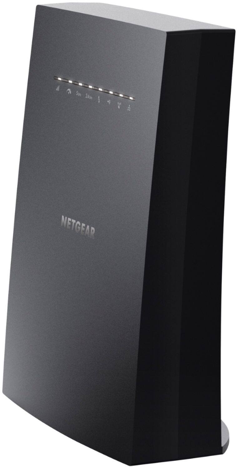 Left. NETGEAR - Nighthawk Mesh X6S Tri-Band WiFi Mesh Extender, Seamless Roaming, One WiFi Name, Works with any WiFi Router (EX8000).