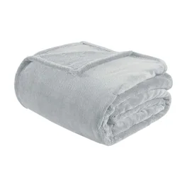 Gracie Mills - Wilmer Ultra Soft Oversized Microlight Plush Blanket - Gray