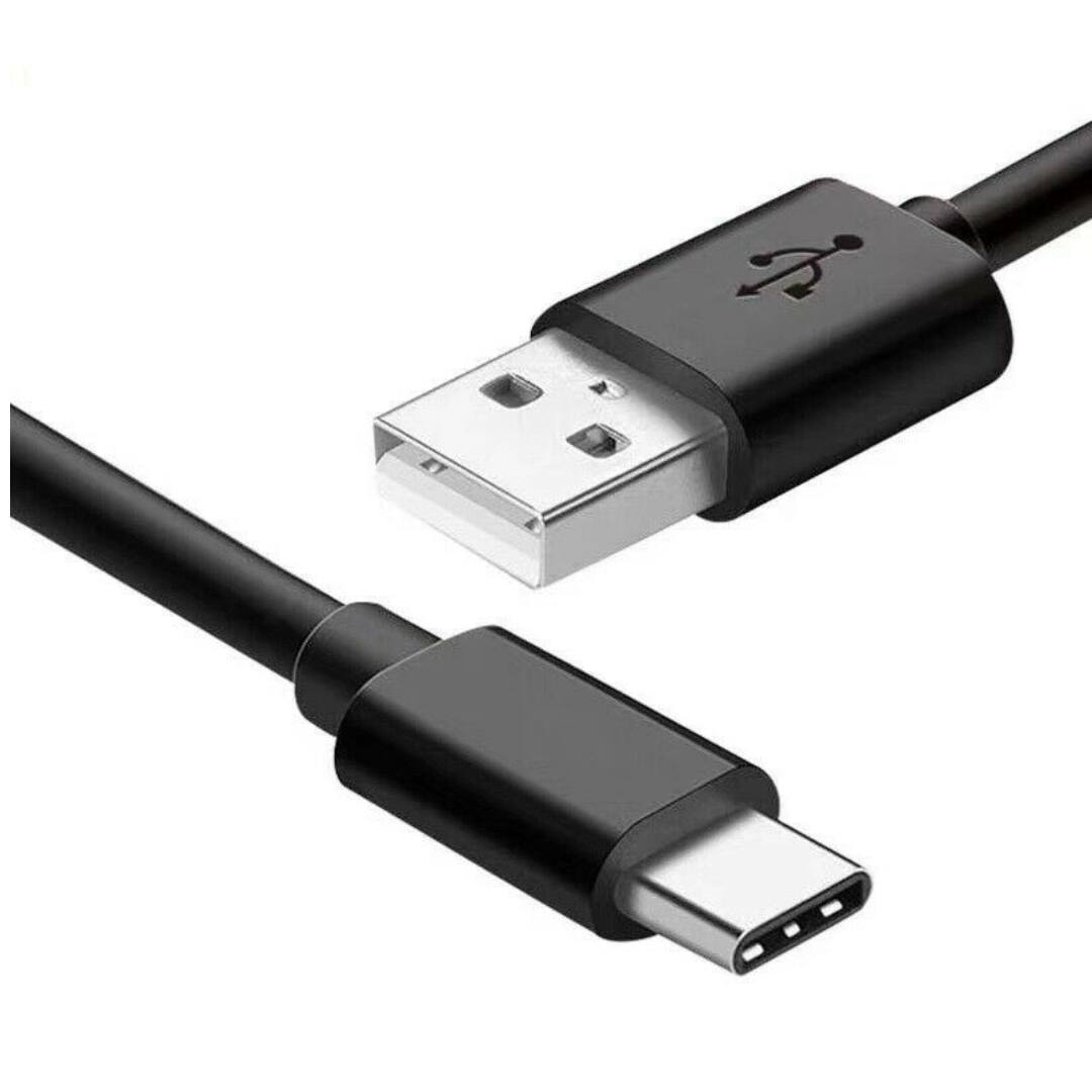 Sanoxy - USB Type-C to USB-A 2.0 Male Charger Cable, 6 Feet (1.8 Meters) - Black