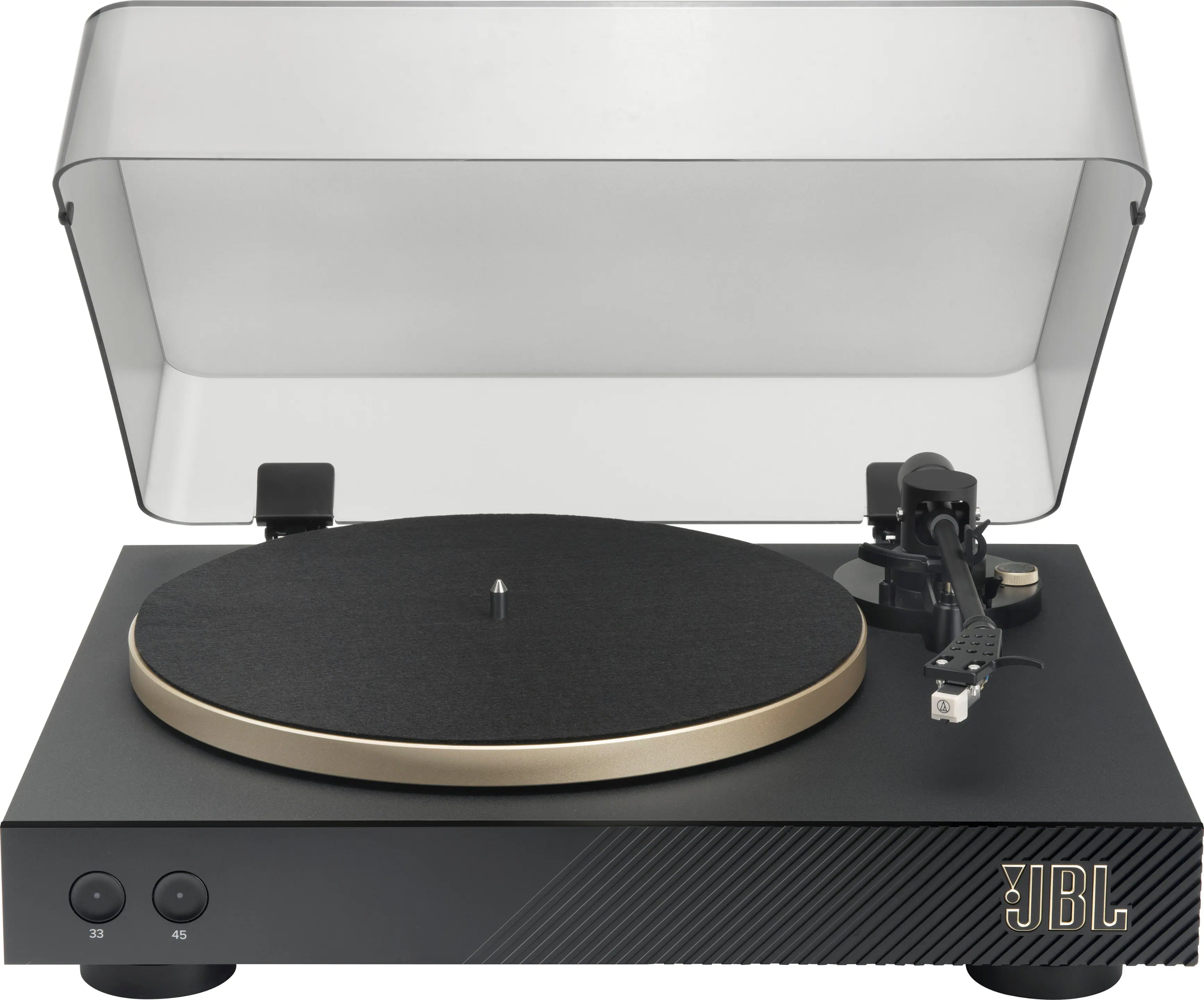 JBL - Spinner BT Hi-Res Bluetooth Turntable - Black