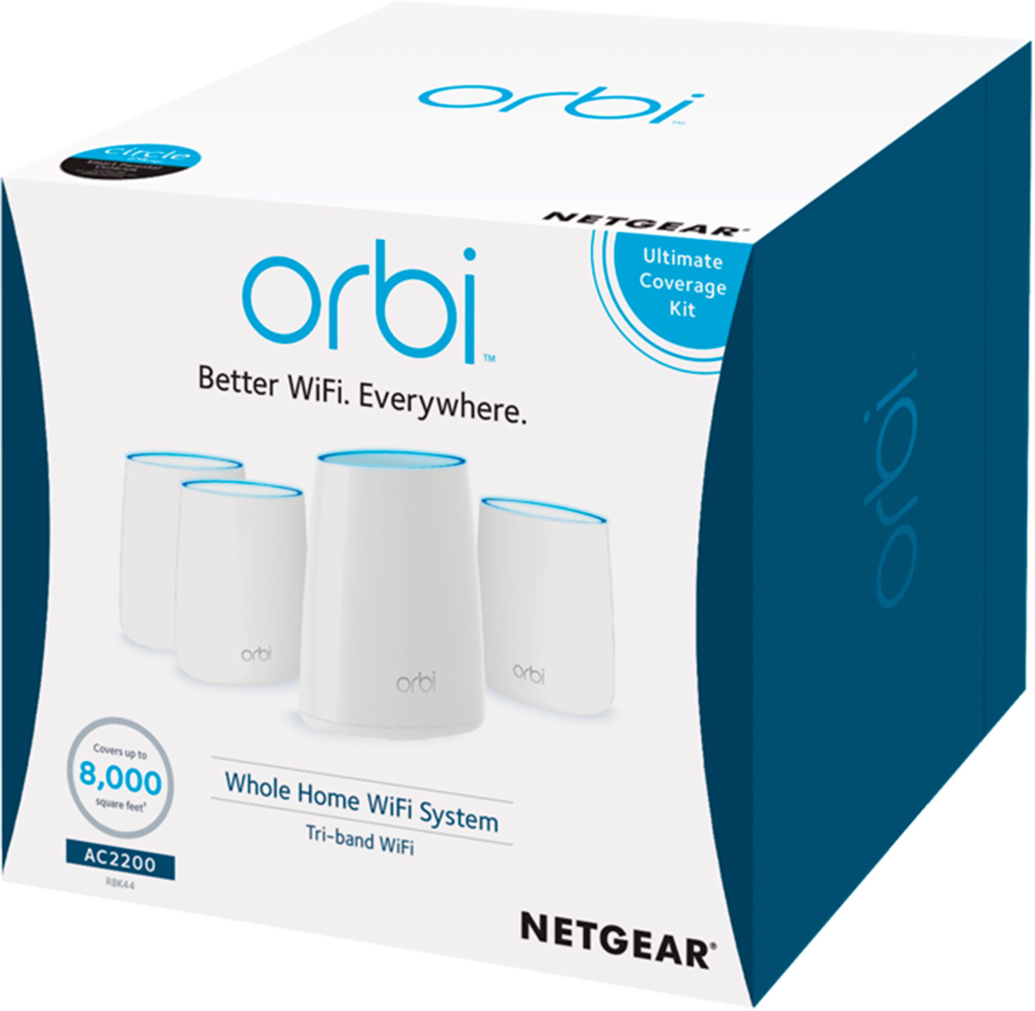 NETGEAR Orbi AC2200 TriBand Mesh WiFi System (4pack