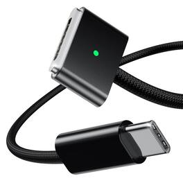 Core Tech - USB-C to Magnetic 3 Charging Cable (6.6 ft) – 140W Fast Charging Braided Cable Compatible with MacBook Air & MacBook Pro