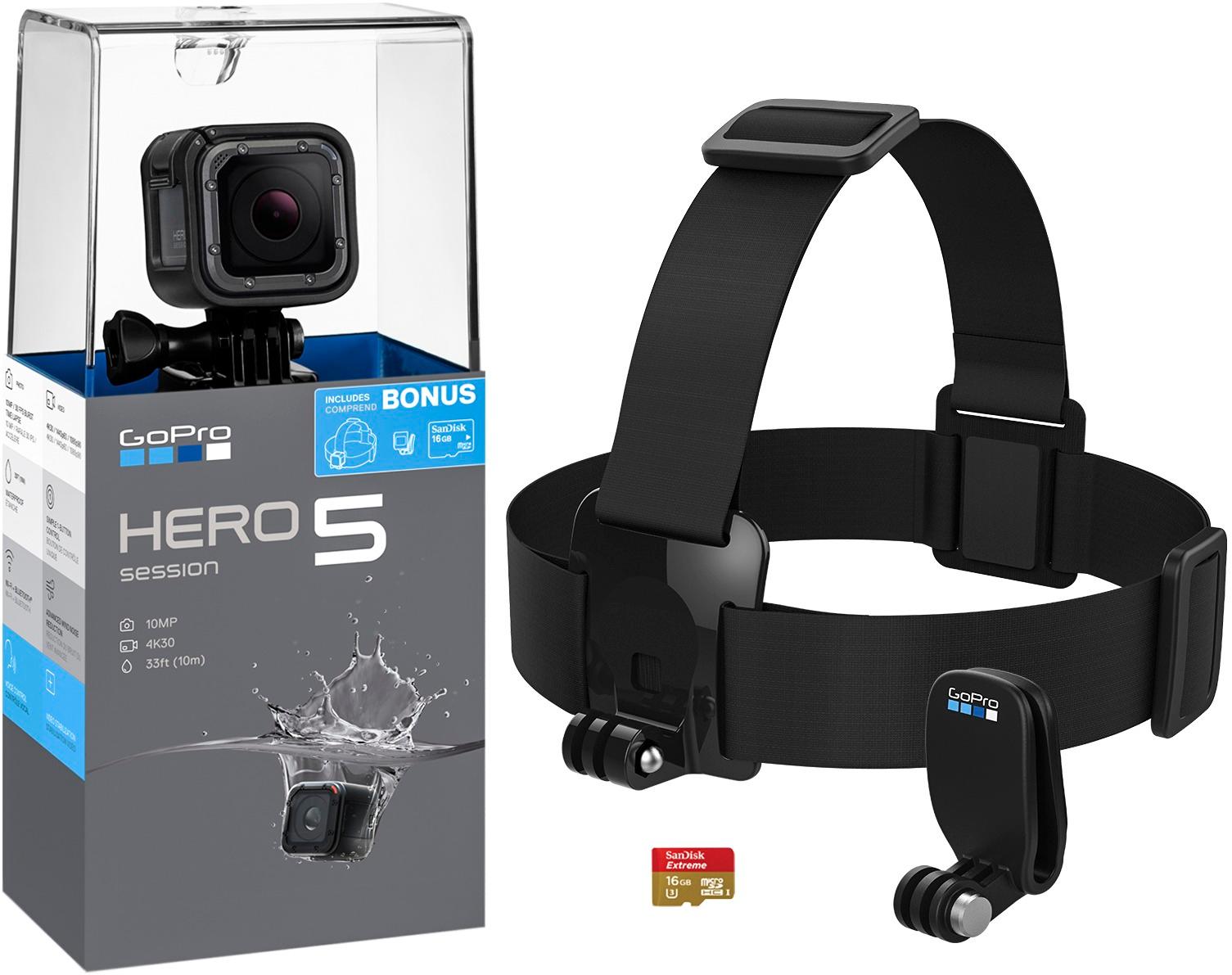 GoPro HERO5 Session 4K Action Camera Bundle Black - Best Buy